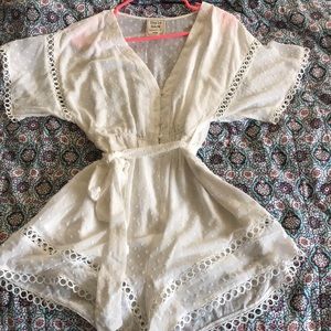 White lace romper